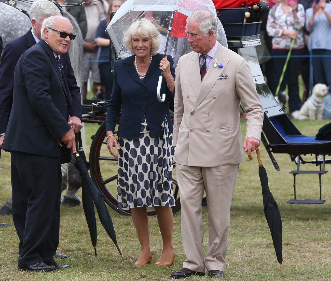 TRH The Prince of Wales and The Duchess of Cornwall visit the Sandringham Flower Show