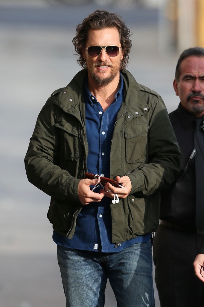 Matthew McConaughey seen arriving at the ABC studios