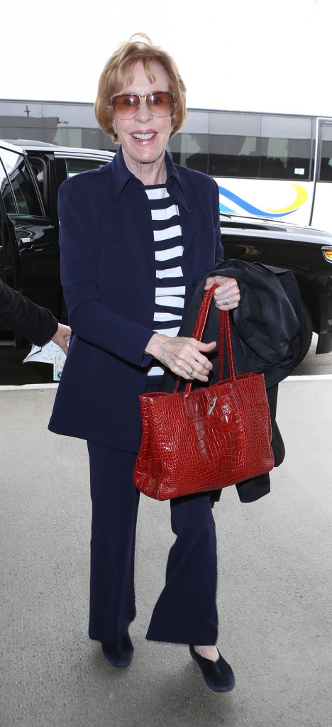 Carol Burnett arrives at LAX Airport