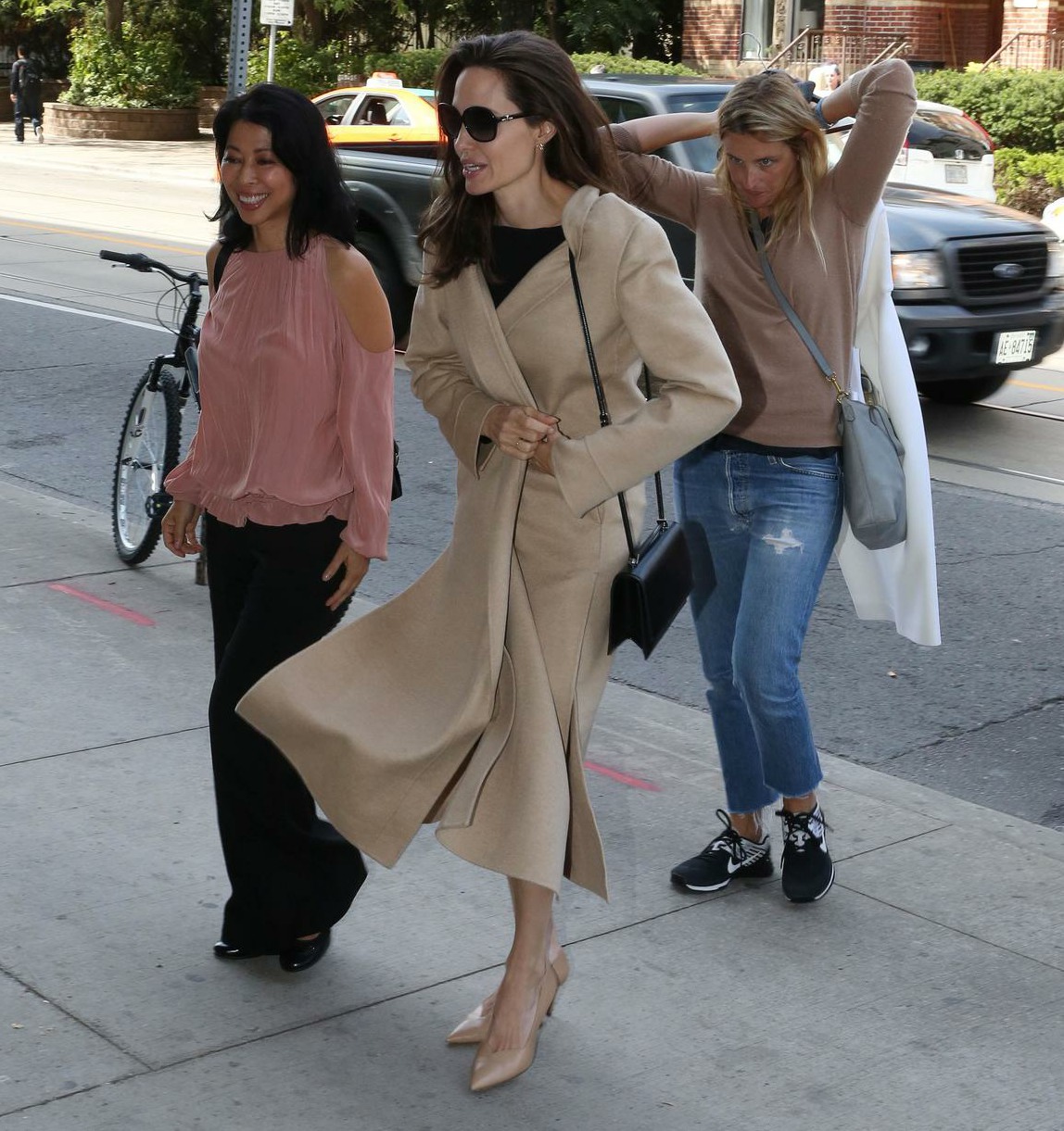 Angelina Jolie, who is a Special Envoy to the United Nations, arrives to the inaugral Women in the World Canada Summit at AGO