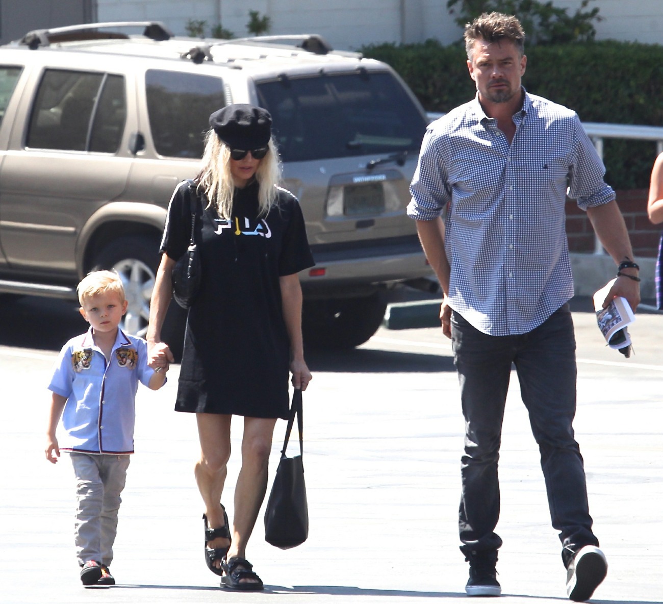 Fergie and family go to church