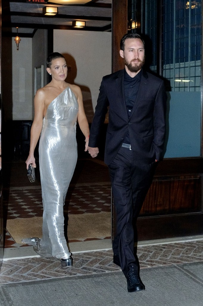 Kate Hudson and boyfriend Danny Fujikawa leaving her hotel