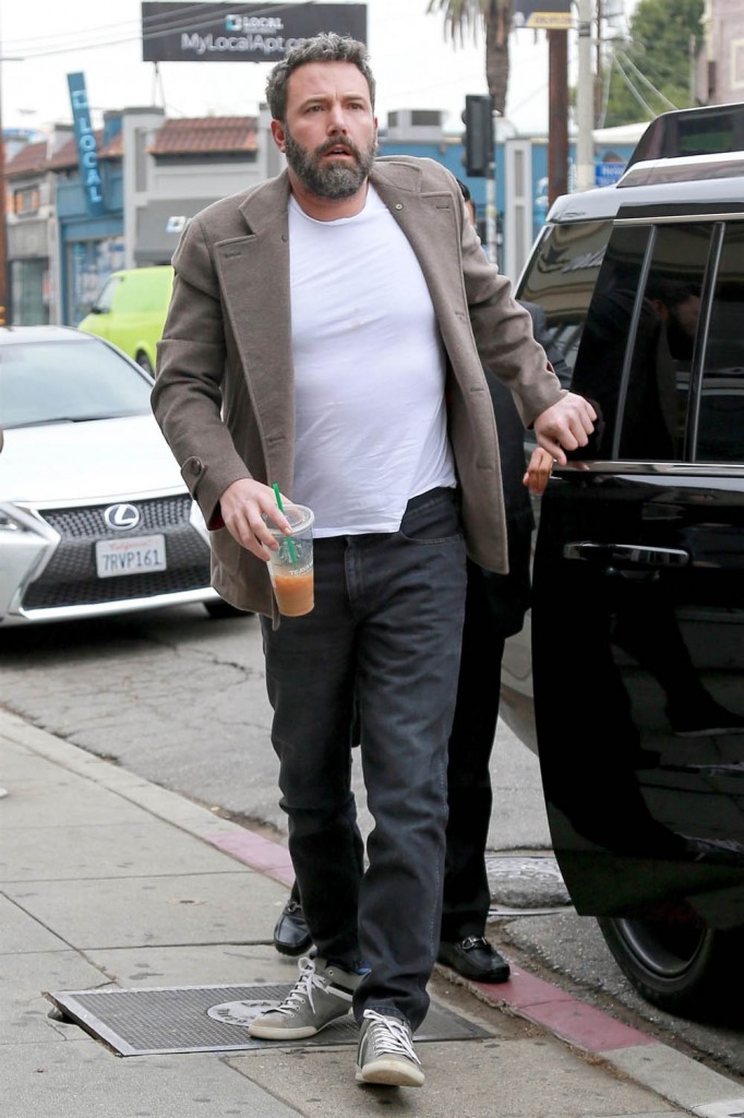 Ben Affleck arrives for another day of rehab in Los Angeles, CA
