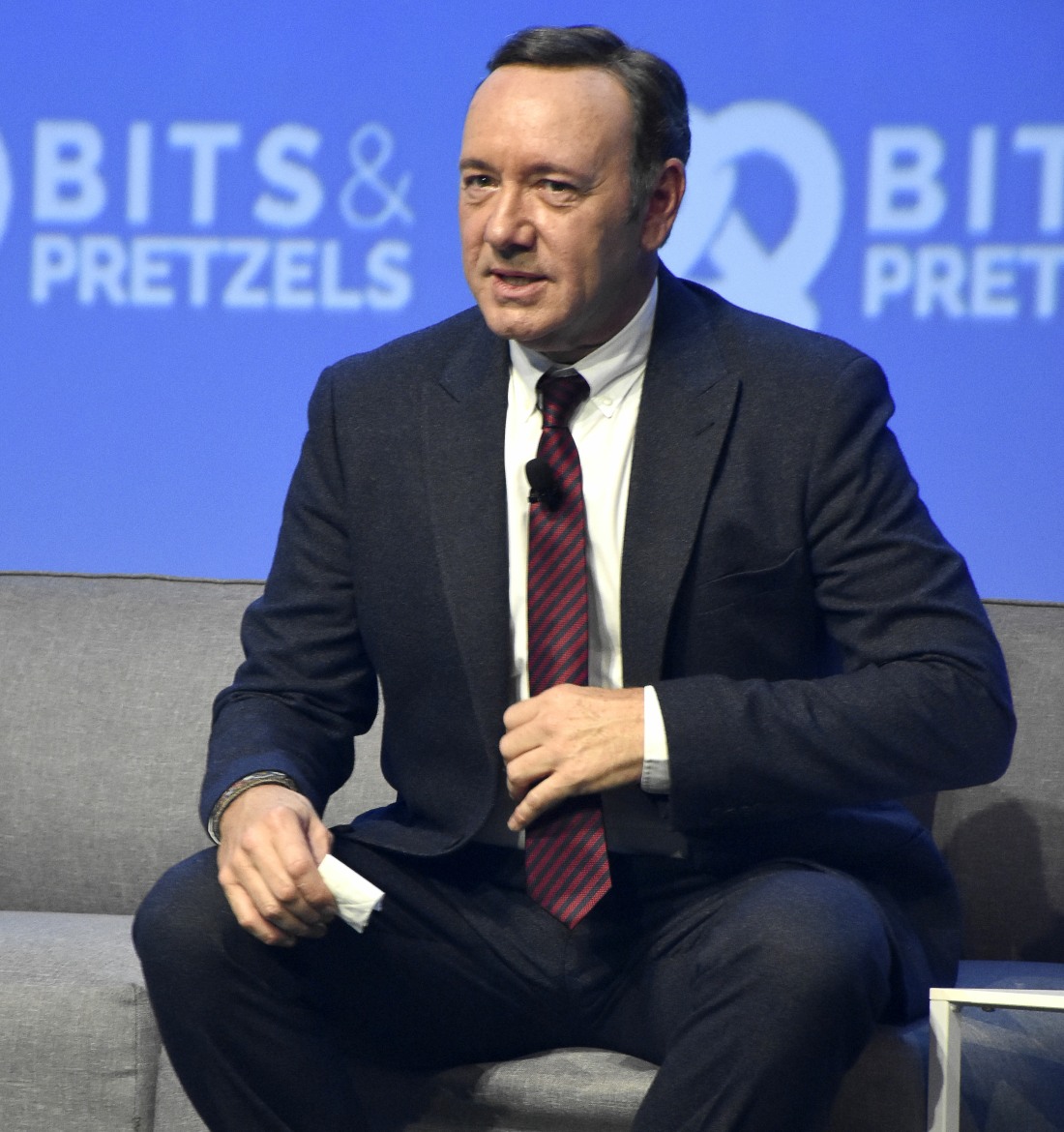 Kevin Spacey speaks at the Founders Festival Bits & Pretzels