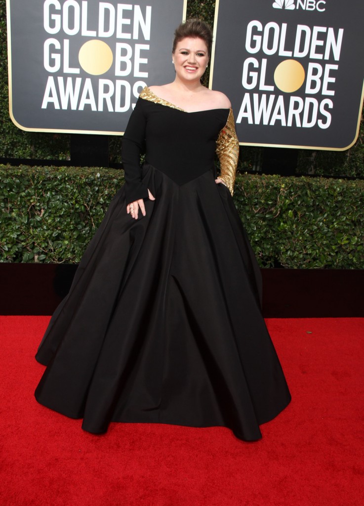 Kelly Clarkson at the 75th Annual Golden Globe Awards at The Beverly Hilton Hotel in Beverly Hills