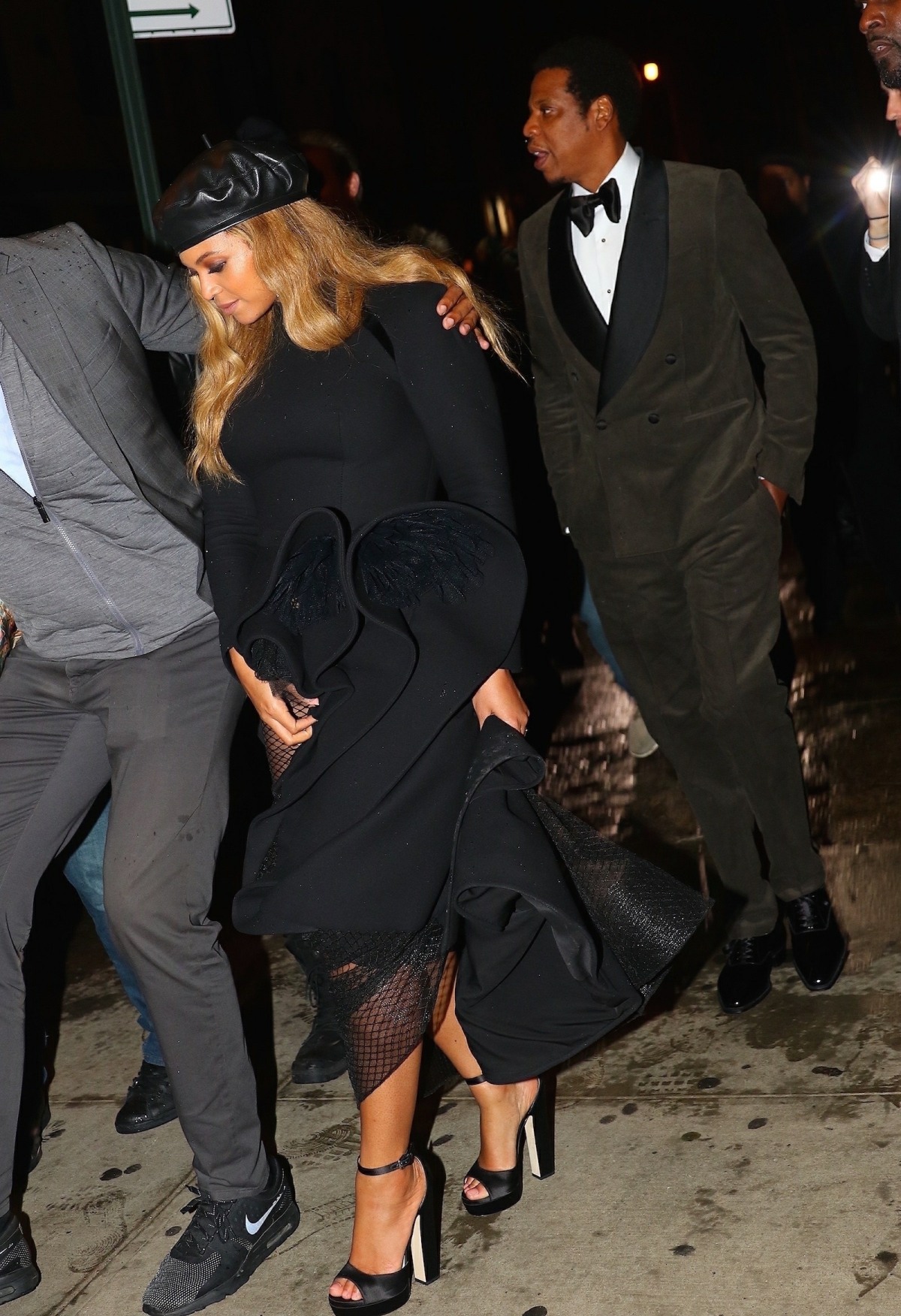 Beyonce and Jay Z celebrate after the Grammy Salute to Industry Icons Honoring Jay-Z