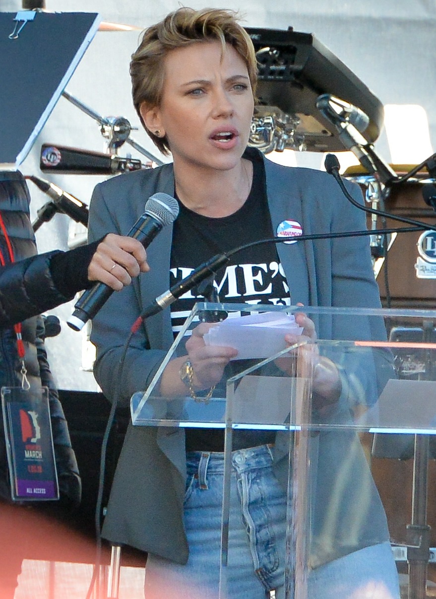 Scarlett Johansson speaks at The Women's March