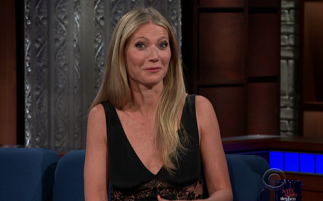 Gwyneth Paltrow during an appearance on CBS' 'The Late Show with Stephen Colbert.'