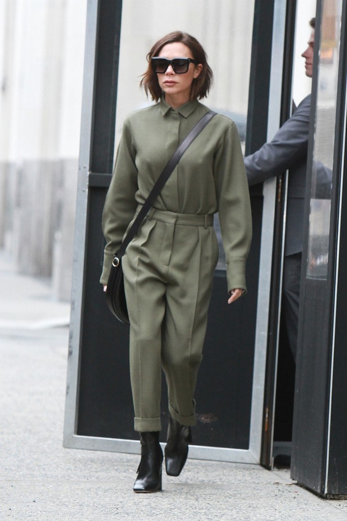 Victoria Beckham steps out to start her day in NYC