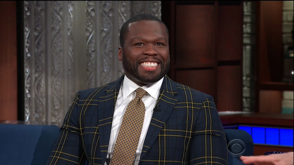 Curtis "50 Cent" Jackson during an appearance on CBS' 'The Late Show with Stephen Colbert.'