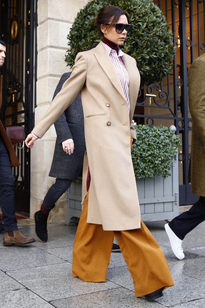 The Beckhams leaving the Ritz Paris