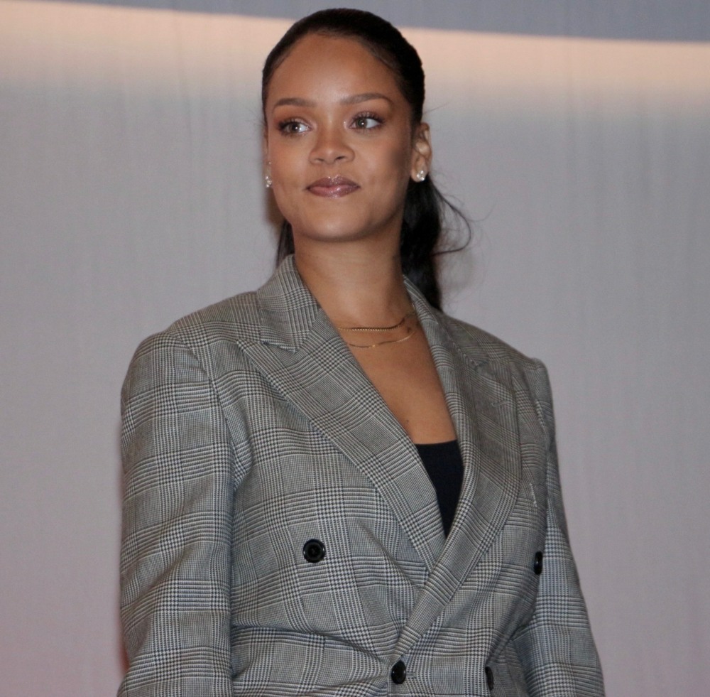 Rihanna attends the conference 'GPE Financing Conference, an Investment in the Future'
