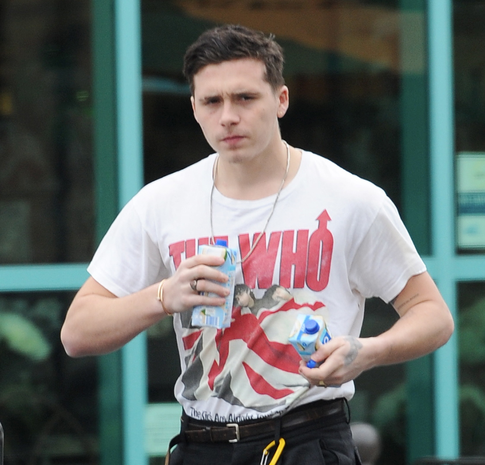 Brooklyn Beckham goes to Gelson's for coconut water