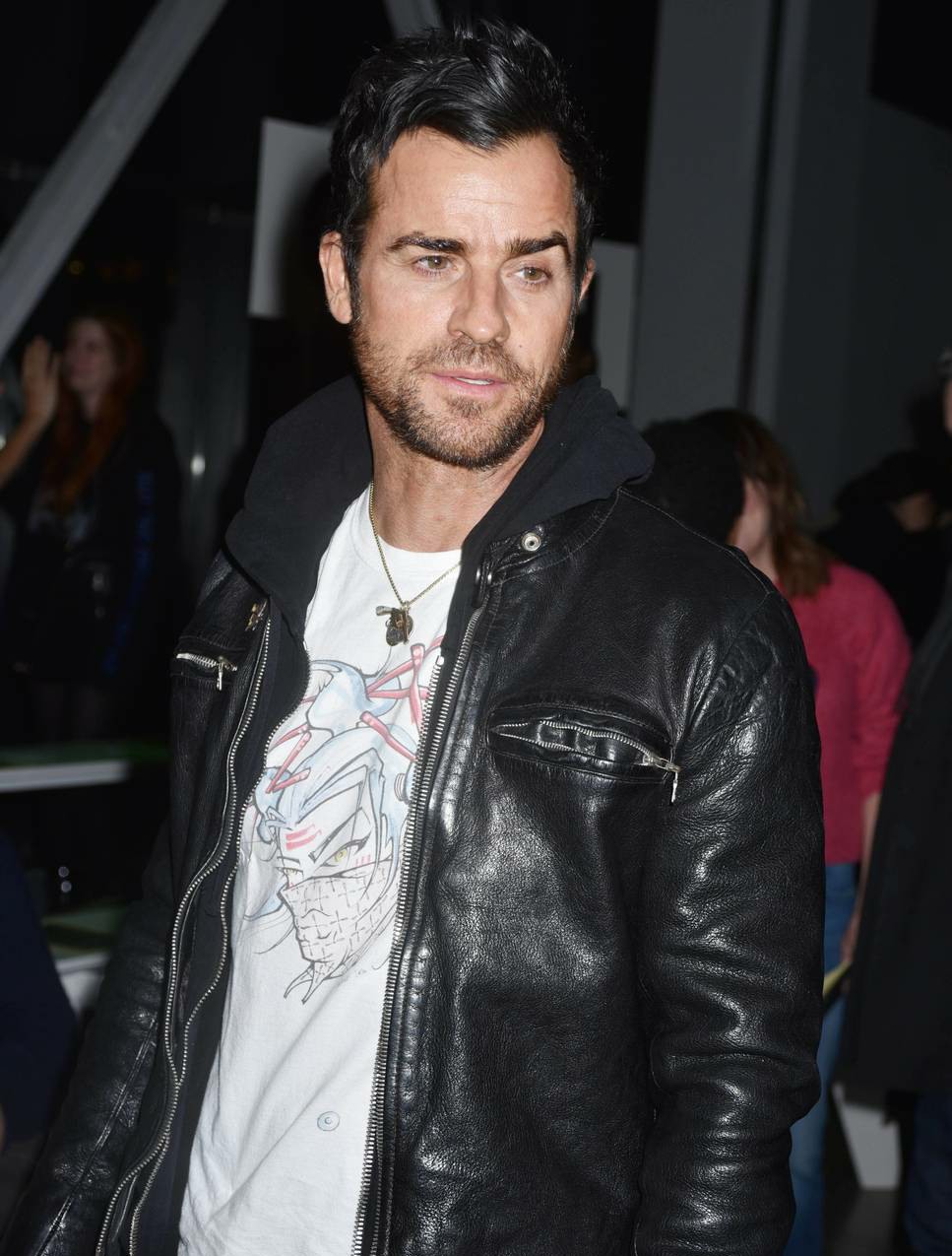 Justin Theroux at the Adam Selman show in Spring Studios during New York Fashion Week