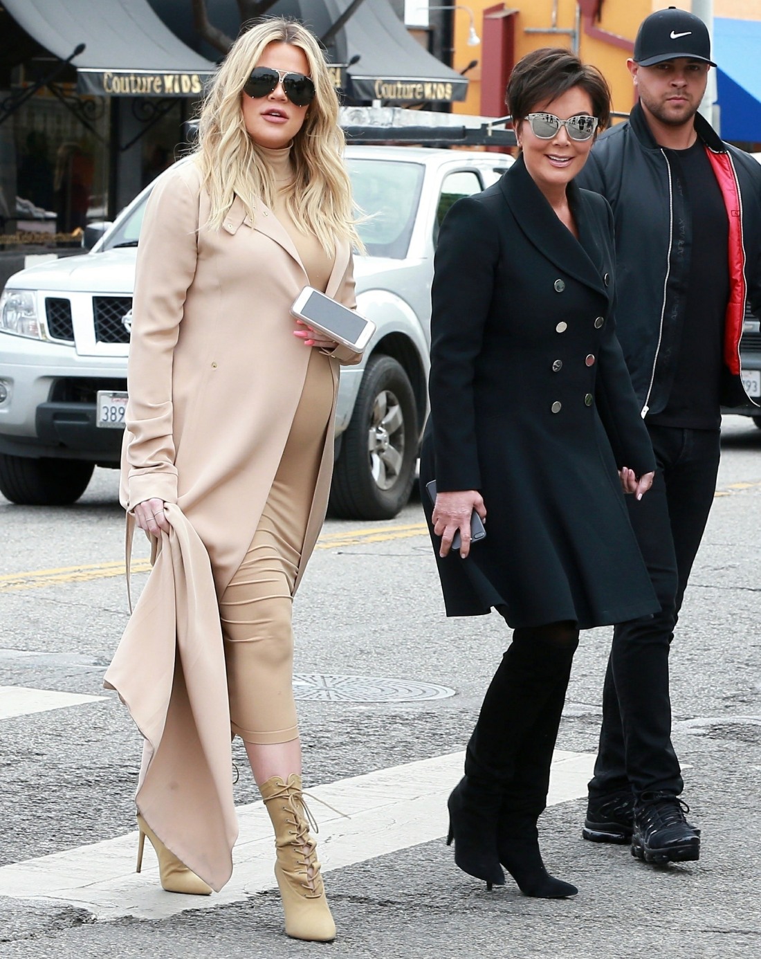 Pregnant Khloe Kardashian loads up on baby clothes at Petit Tresor