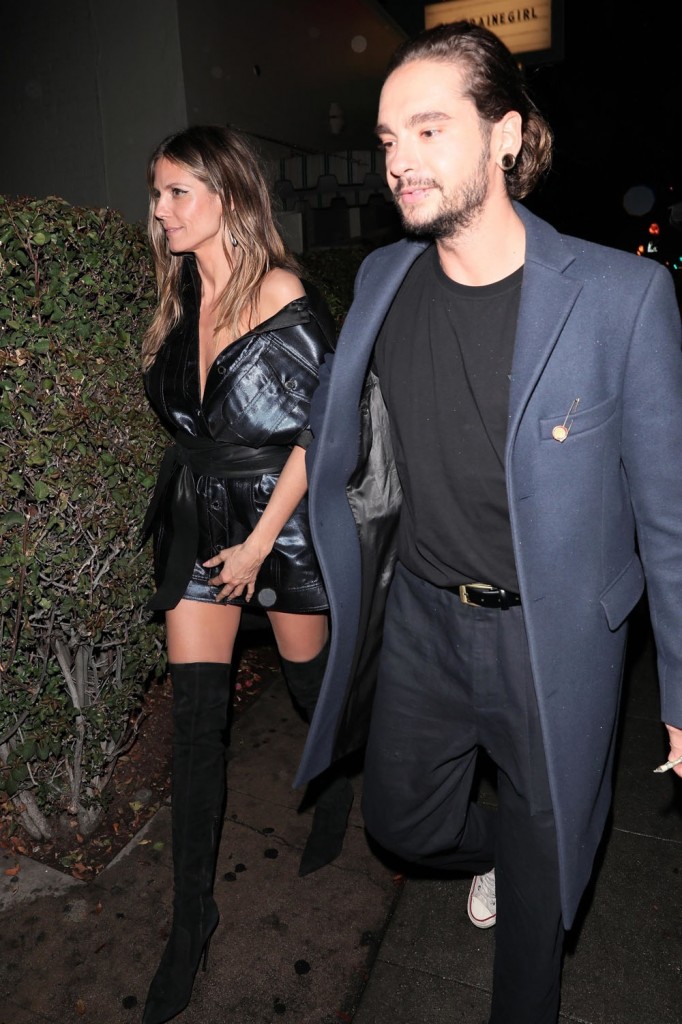 Heidi Klum and Tom Kaulitz walk out of Delilah together
