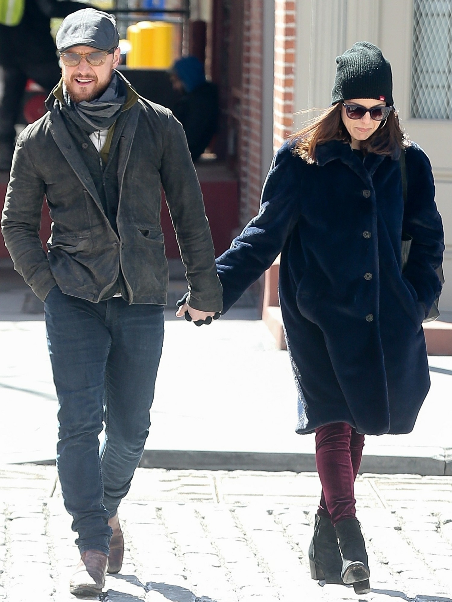 James McAvoy and Lisa Liberati enjoy a romantic stroll together