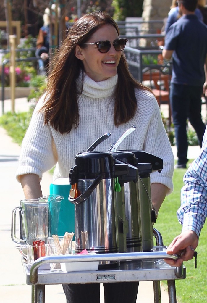 Jennifer Garner at church in Pacific Palisades