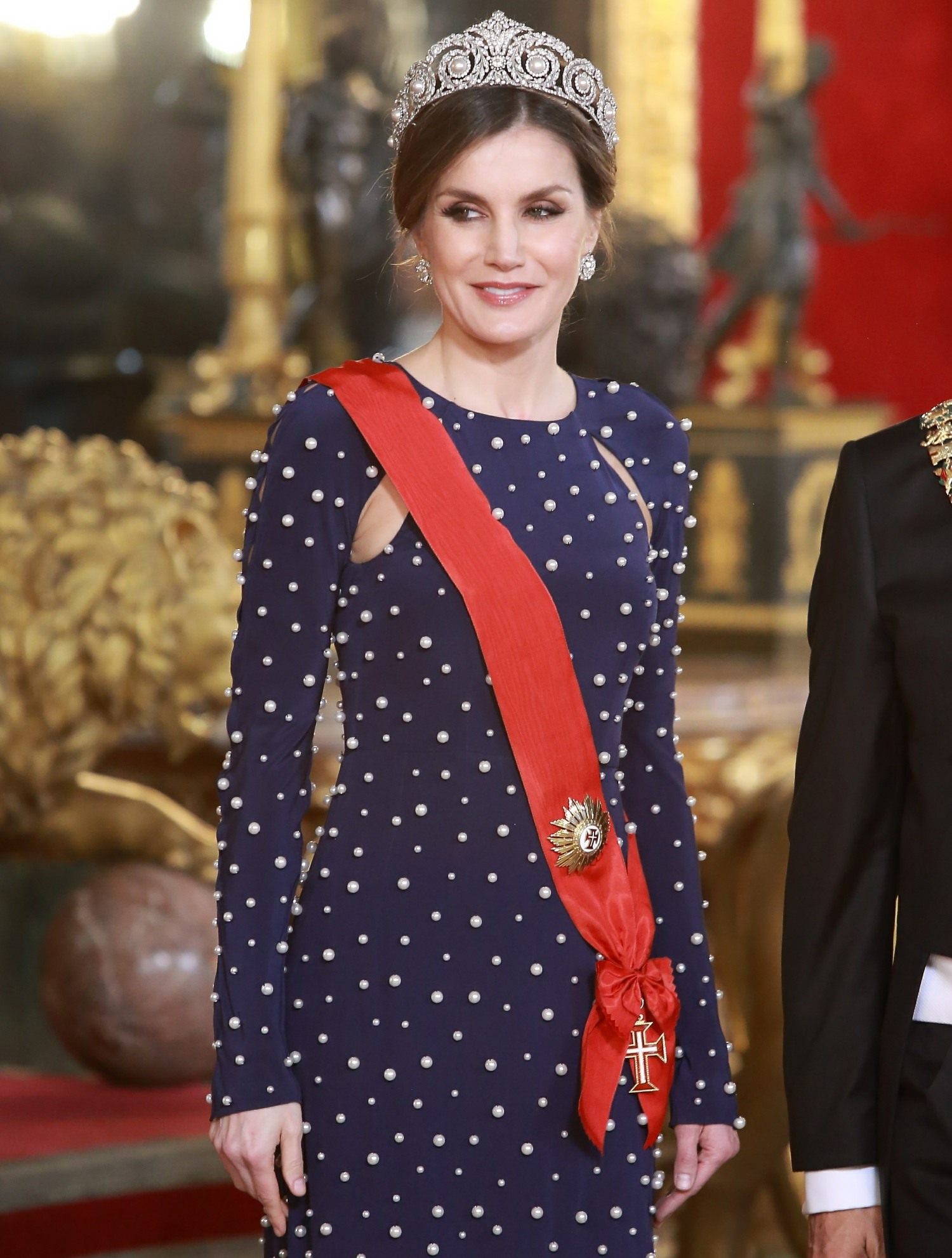 King Felipe and Queen Letizia of Spain attend gala dinner with the President of Portugal