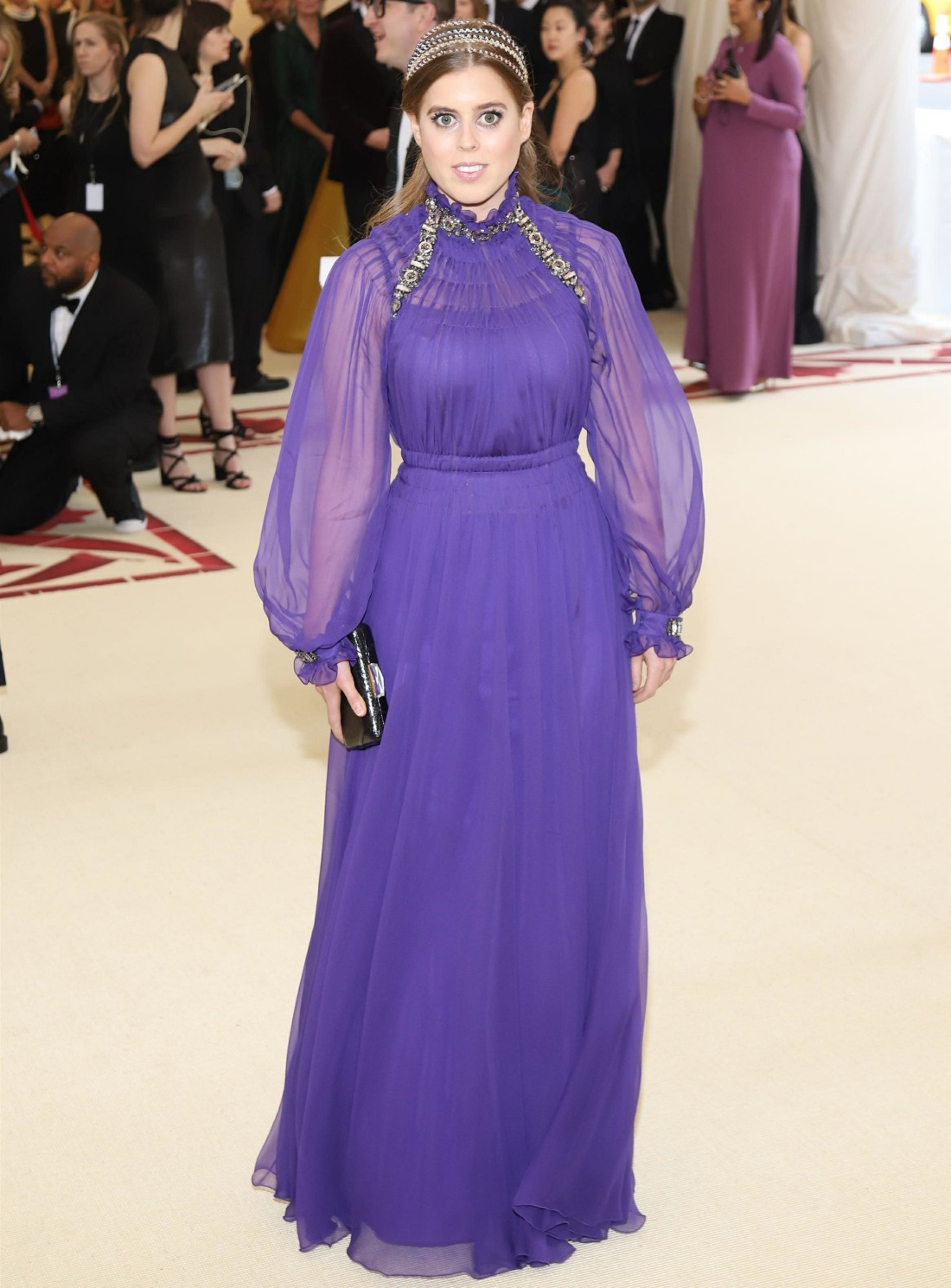 Princess Beatrice of York arrives at the 2018 Costume Institute Gala in New York City