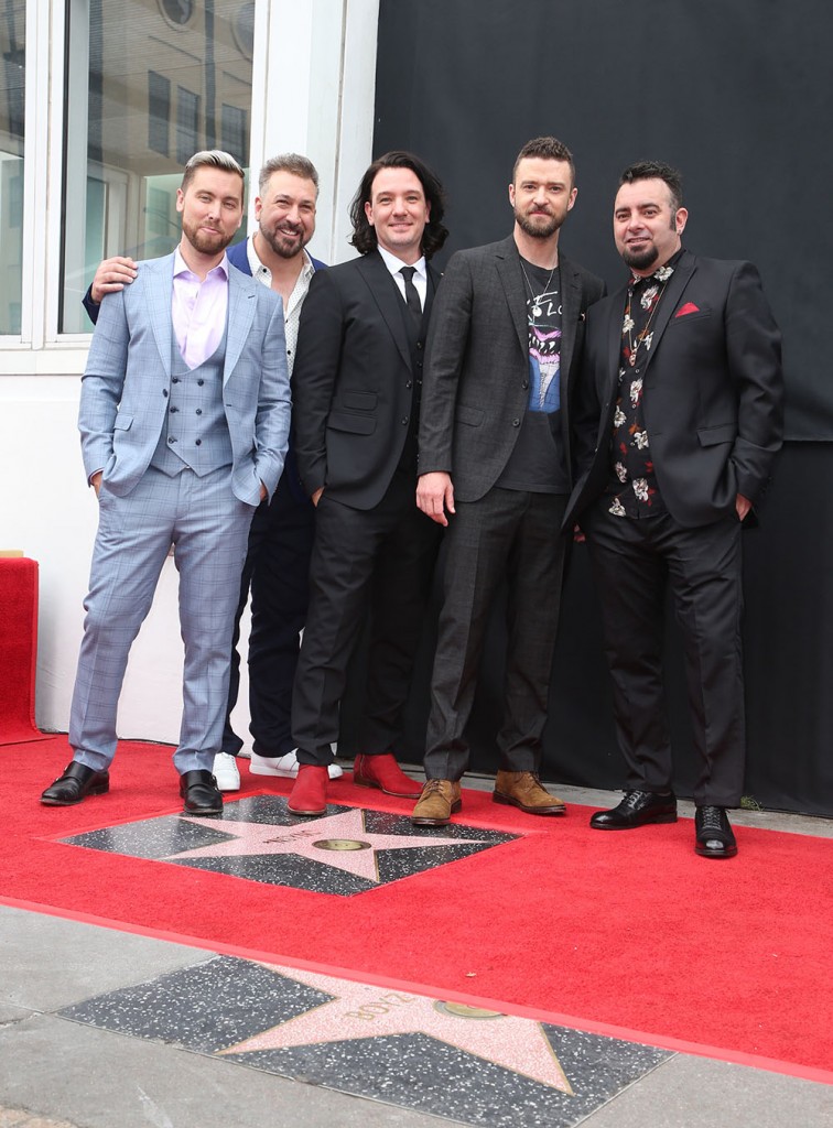 NSYNC Honored With Star On The Hollywood Walk Of Fame