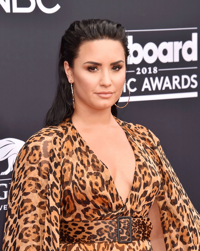 Demi Lovato at the 2018 Billboard Music Awards held at the MGM Grand Garden Arena in Las Vegas