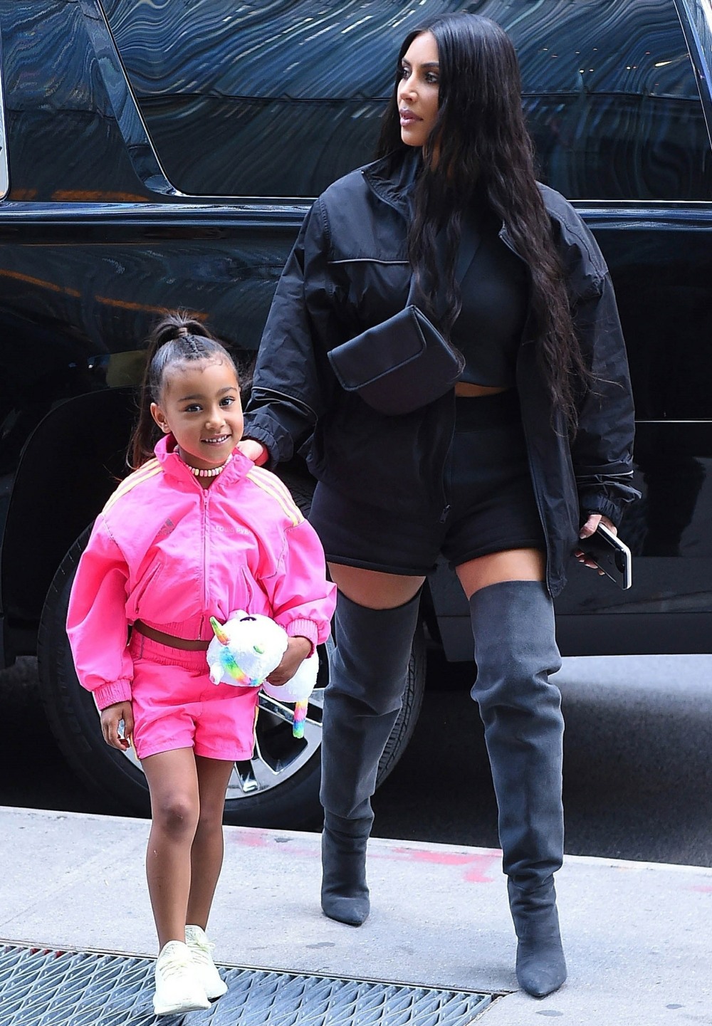 Kim Kardashian and North West enjoy at day out together