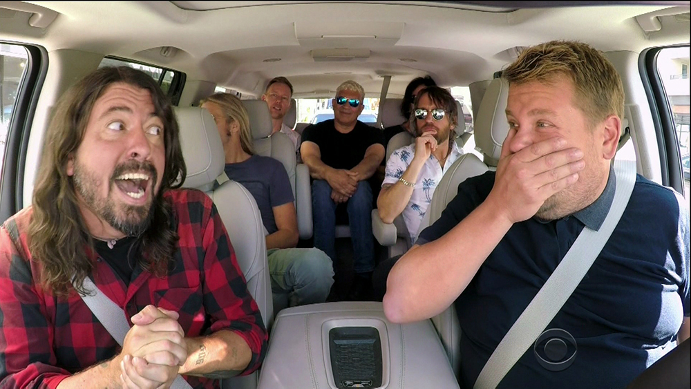 Foo Fighters during an appearance on CBS' 'The Late Late Show with James Corden.'