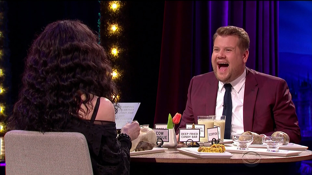 Cher during an appearance on CBS' 'The Late Late Show with James Corden.'