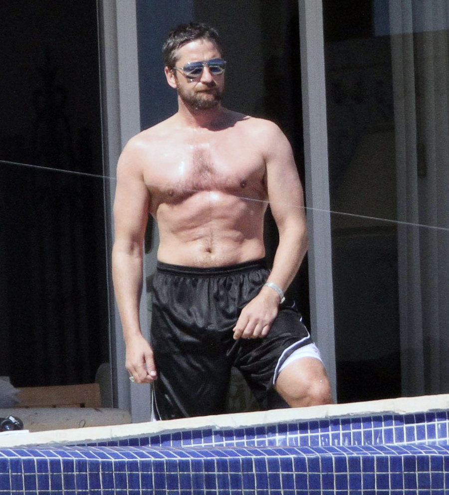 Gerard Butler in Rio on February 15, 2010 and in Mexico on February 7, 2010...