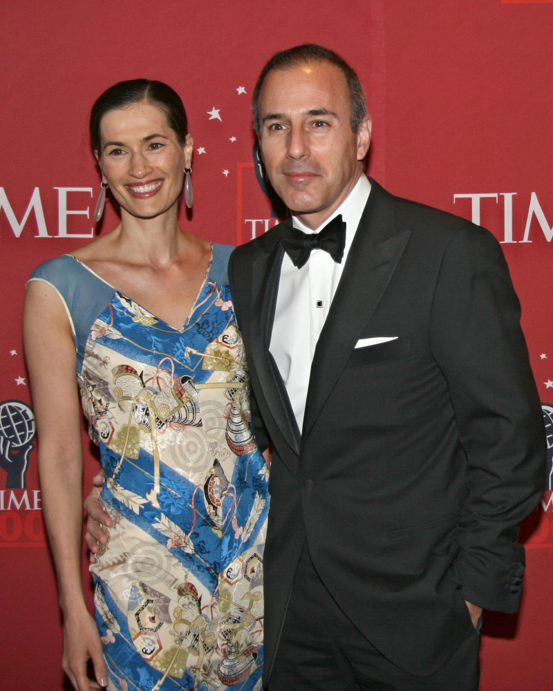 husband Matt Lauer with his wife Annette Loque