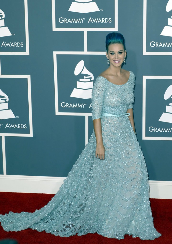 Cele|bitchy | Katy Perry in Elie Saab at the Grammys: beautiful ...