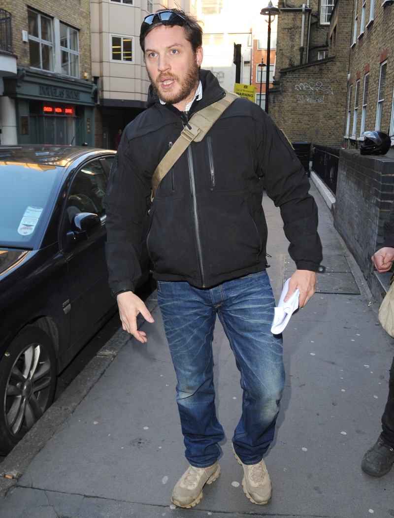 Tom Hardy with a neater beard, in London: would you hit it like a house on ...