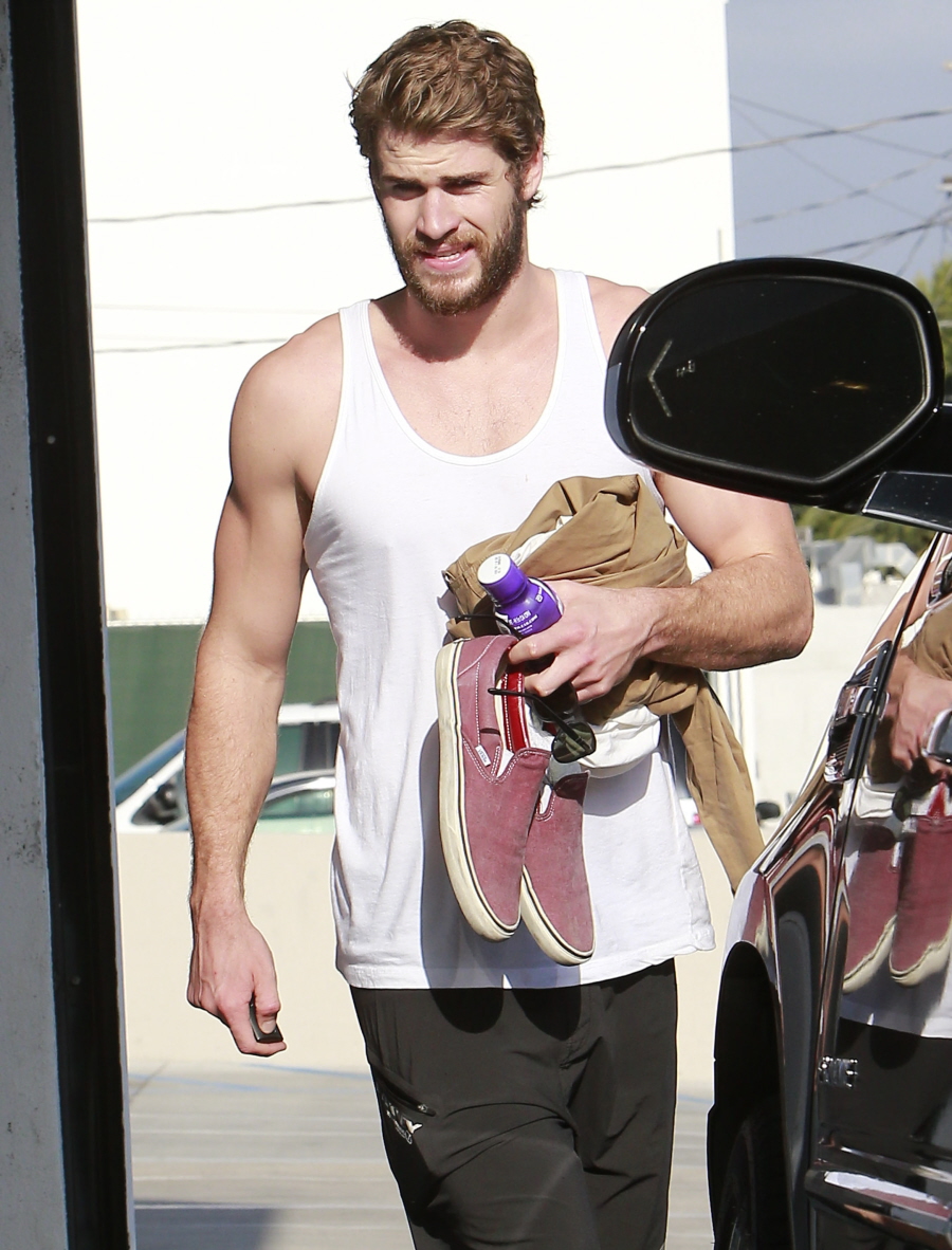 Liam Hemsworth looks particularly beardy & delicious lately: would you ...
