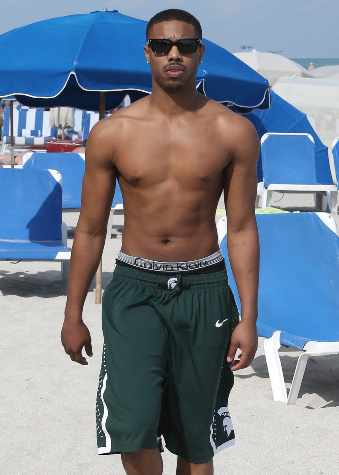 Michael B. Jordan goes shirtless, rocks board shorts in Miami: would you sh...