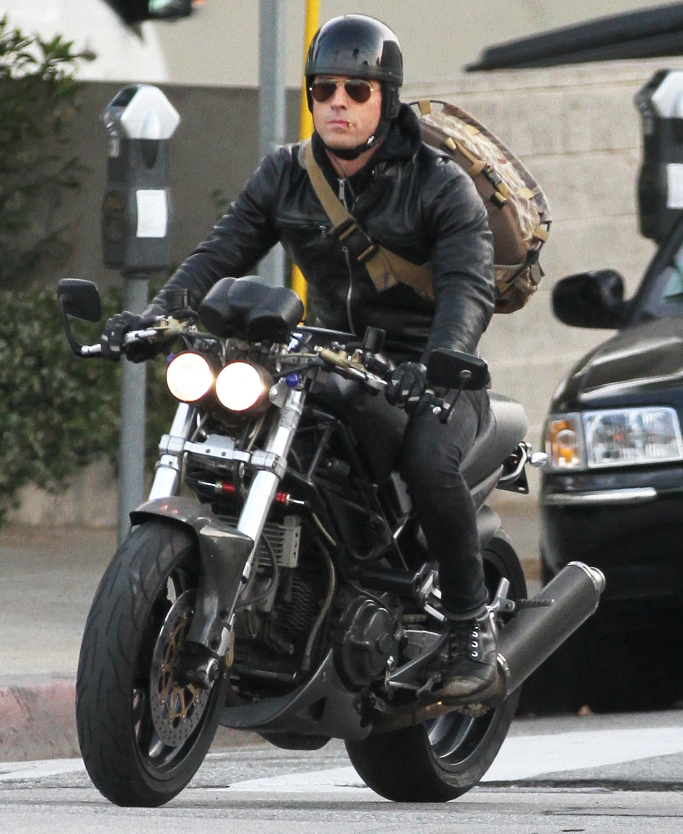 Justin Theroux Moto