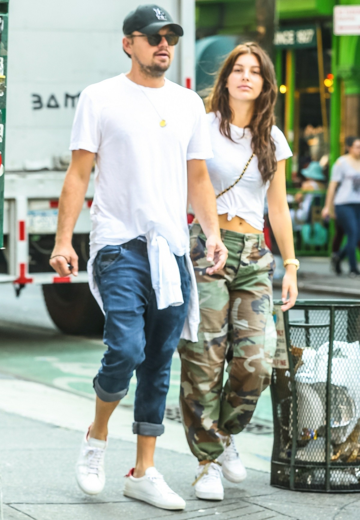 Leonardo DiCaprio hangs out with girlfriend Camila Morrone in the West Village