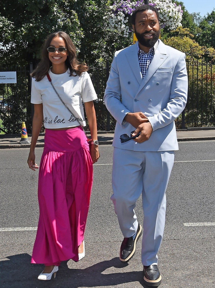 Stars attend the men's singles final on the final day of Wimbledon