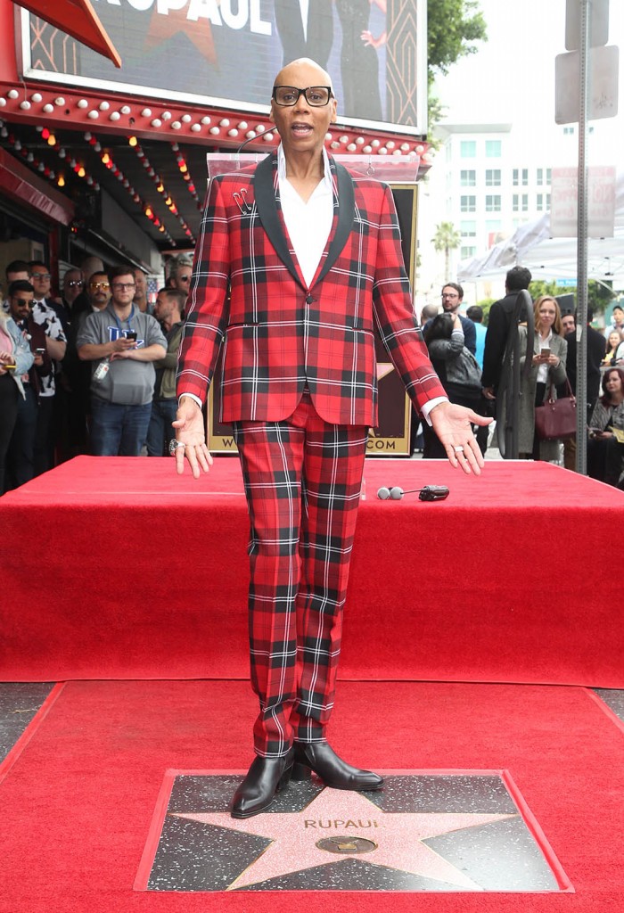 RuPaul receives a star on the Hollywood Walk of Fame