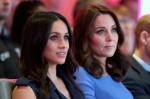 Meghan Markle and Catherine, Duchess of Cambridge attend the first annual Royal Foundation Forum held at Aviva in London