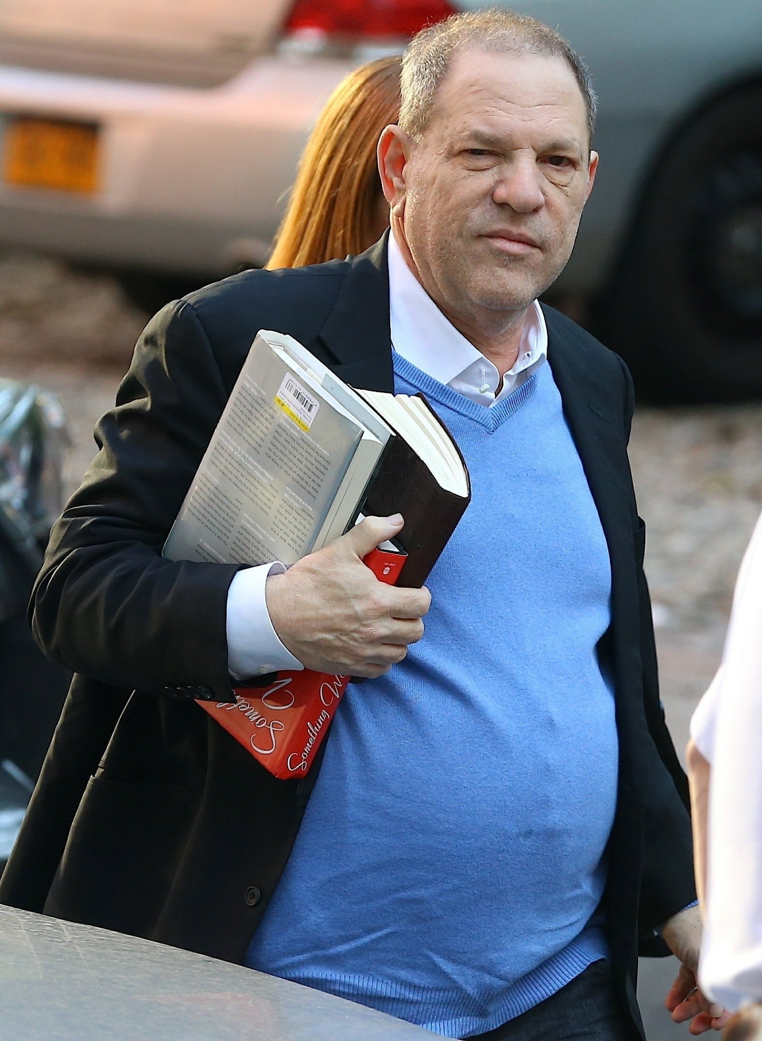 Harvey Weinstein arrives at the NY Police Department to turn himself in