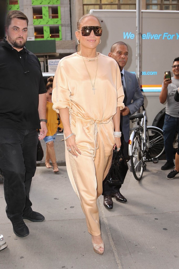 Jennifer Lopez seen arrives at Ripley-Grier Studios in NYC