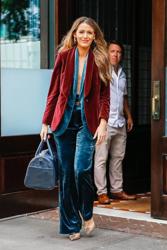 Blake Lively leaving her hotel ahead of attending a photo shoot