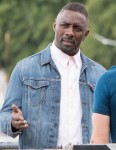 Idris Elba filming Turn Up Charlie