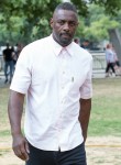 Idris Elba filming Turn Up Charlie