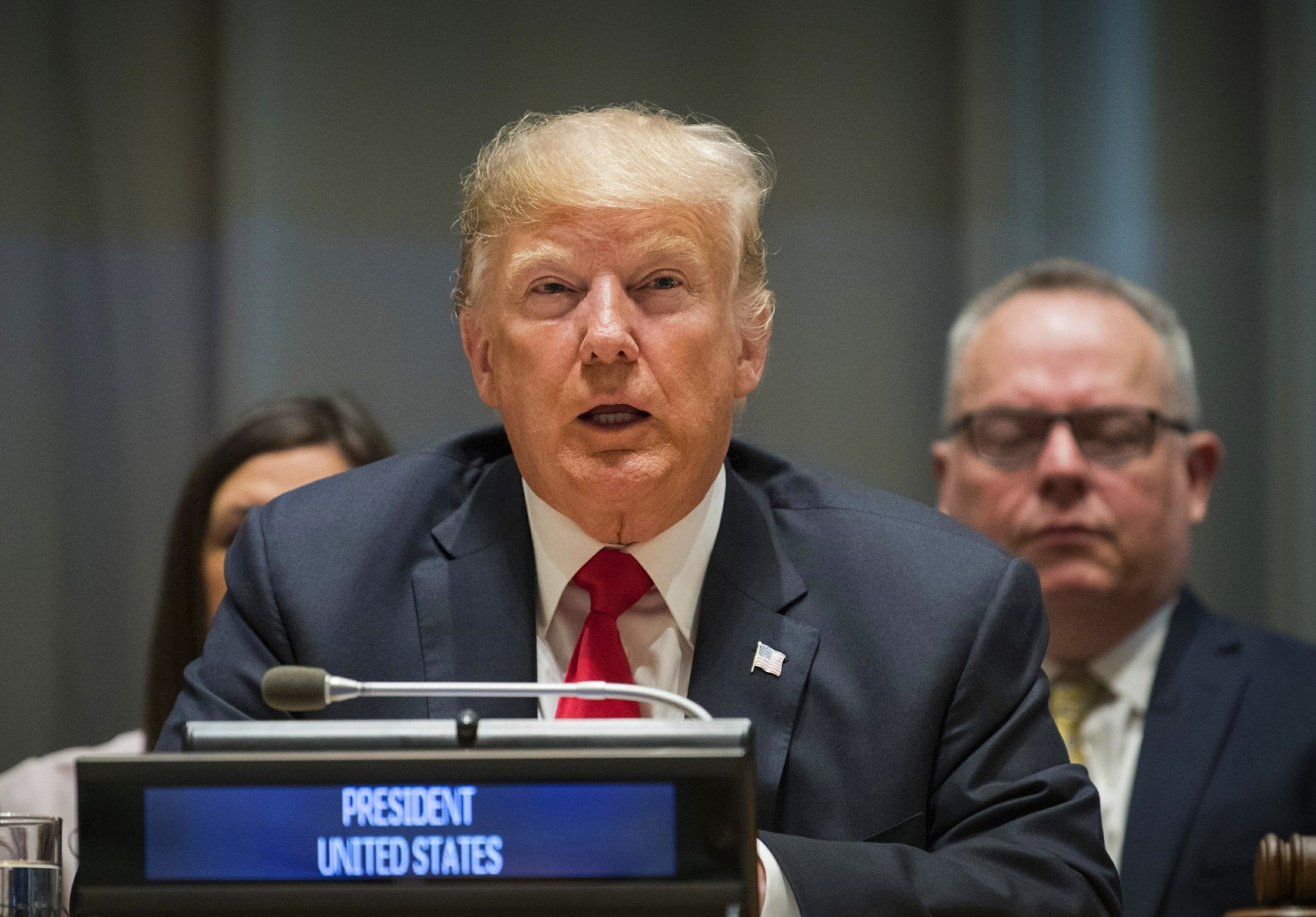 President Trump attends UN meeting on Global Drug Problem