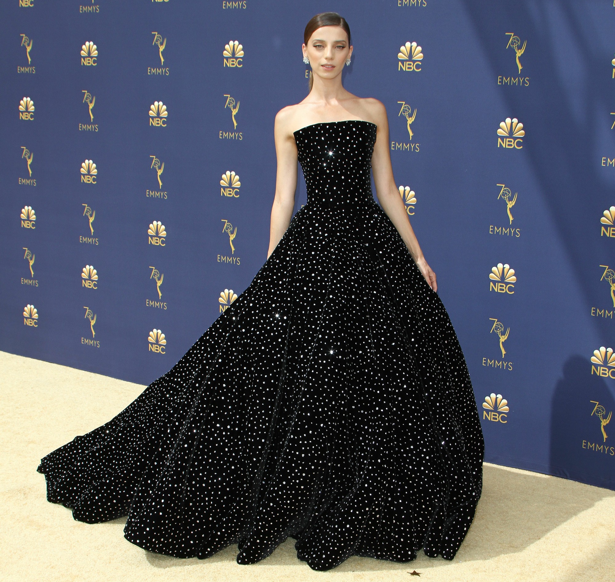 Angela Sarafyan attends The 70th Emmy Awards-Arrivals in Los Angeles