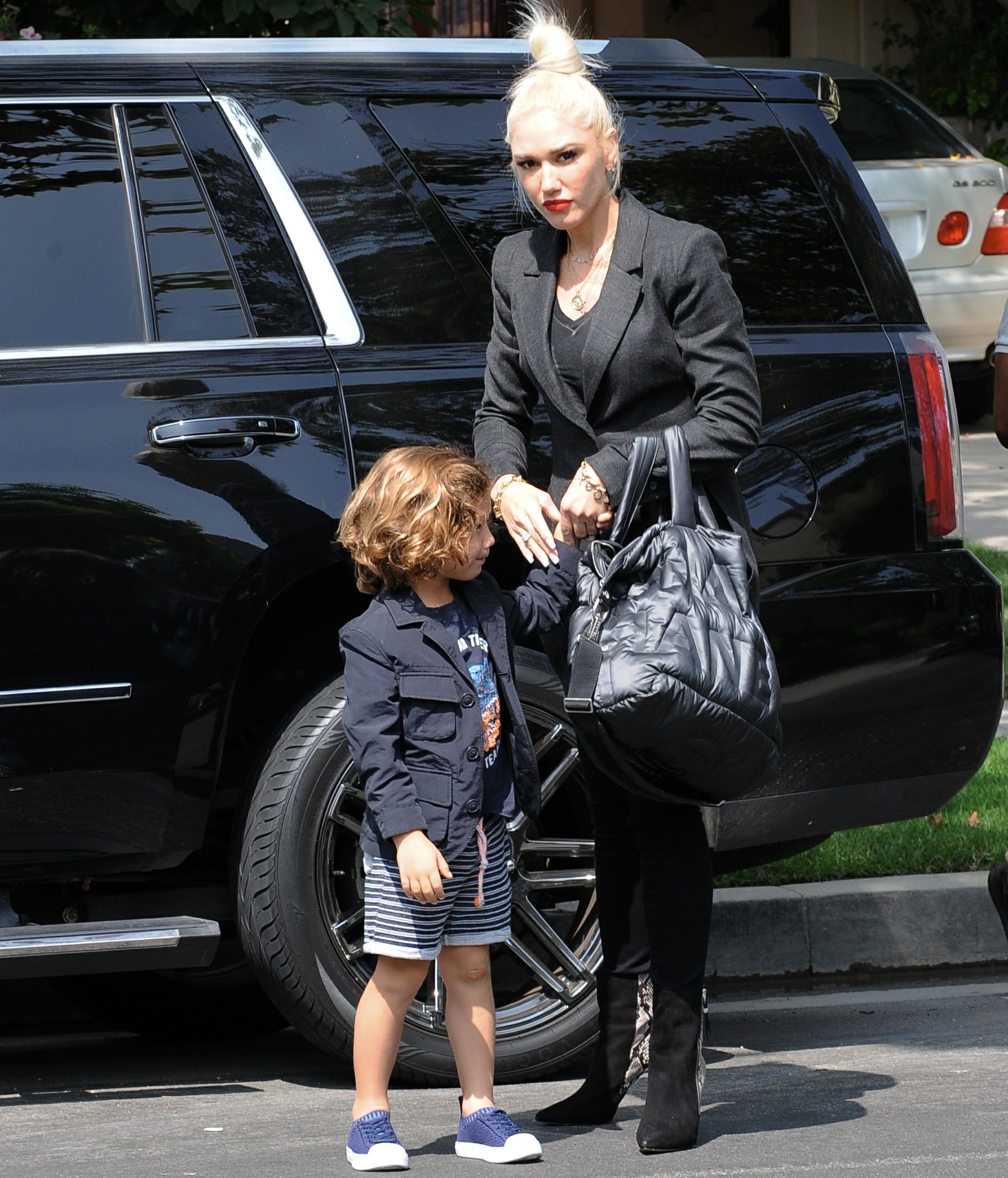 Gwen Stefani attends church service