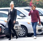 Gwen Stefani attends church service