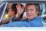 Brad Pitt and Leonardo DiCaprio back in their car on the set of 'Once Upon a Time in Hollywood'